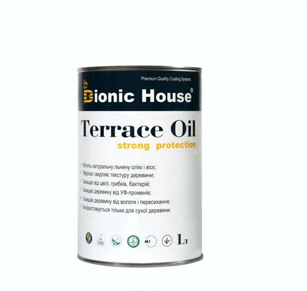 Масло для терасс Bionic-House 1л Бесцветный