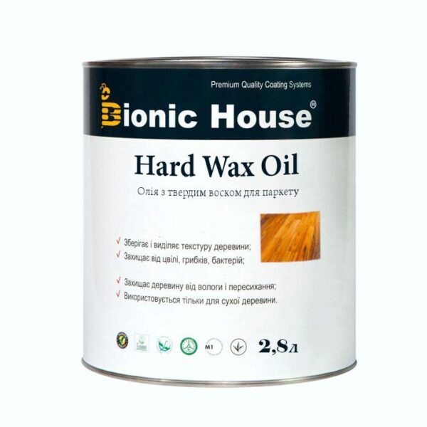 Масло для пола с твердым воском HardWax Oil 2,8л Бесцветный