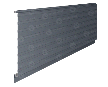 Металлосайдинг Стальпанель ТИП - Б RAL 7024 0,5 МАТ