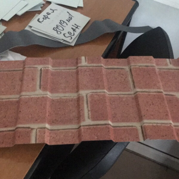 Профнастил для забора  Арсенал  С-20 принт кирпич (0.4 мм) Китай