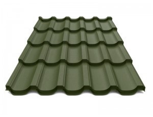 Металлочерепица Modern (Модерн) ArcelorMittal 0,5 Ral 6020 MAT