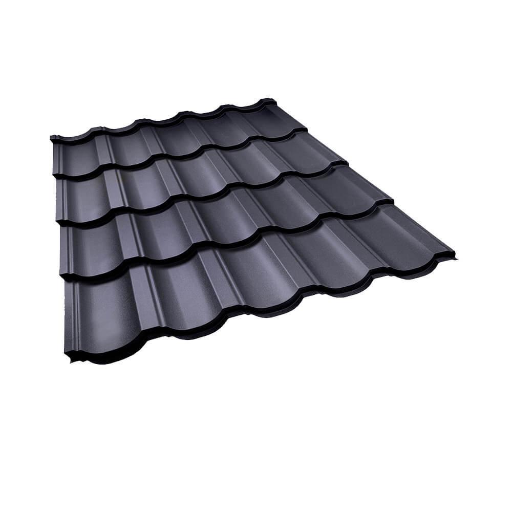 Металлочерепица Modern (Модерн) ArcelorMittal 0,5 Ral 9005 MAT 1 Металлочерепица Modern (Модерн) ArcelorMittal 0,5 Ral 9005 MAT