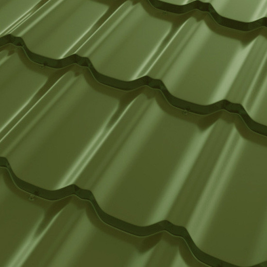 МЕТАЛЛОЧЕРЕПИЦА - OMEGA НВН 0,5 мм RAL 6020 МАТ "Arcelor Mittal" Польша
