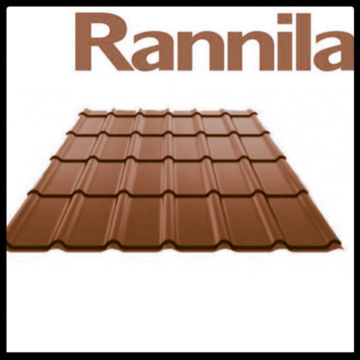 Металлочерепица Rannila DG 4345 PE 0,45 мм RAL 8017 1 Металлочерепица Rannila DG 4345 PE 0,45 мм RAL 8017