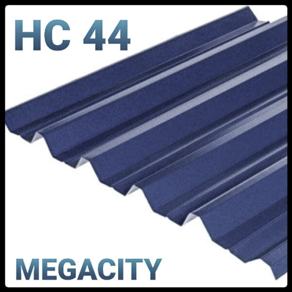 Профнастил кровельный НС-44 | RAL 7024 (тёмно-серый) МАТ 0,45 мм | несущий