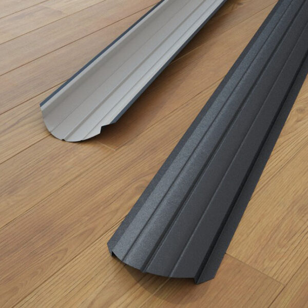 Металлический штакетник 0,5 мм полукруглый Ral 7024 ( Двухсторонний матовый)