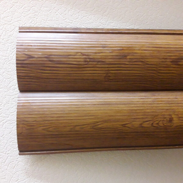 Металлосайдинг Блокхаус Золотой Дуб 3-Д "Капитель сталь" Запорожье