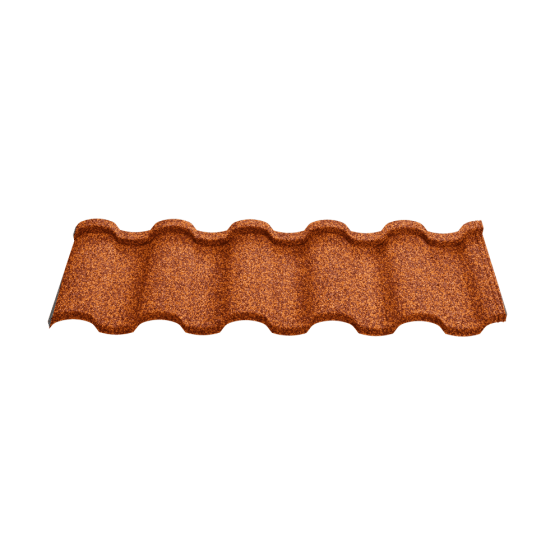 Композитная черепица Novatik NATURA ROMAN terra rossa (кирпичный)