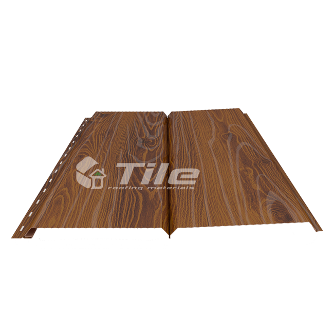 Металлический сайдинг Фальшбрус СОСНА 3Д в пленке 1 Металлический сайдинг Фальшбрус СОСНА 3Д в пленке