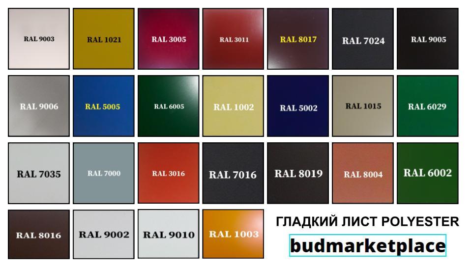 Сталь 0,5 мм листовая PE | MittalSteel (Польша) RAL 10 Сталь 0,5 мм листовая PE | MittalSteel (Польша) RAL - Зображення 10