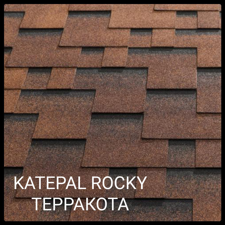 Битумная черепица KATEPAL™ Rocky - Терракота 1 Битумная черепица KATEPAL™ Rocky - Терракота