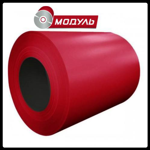Рулоны оцинкованные 0,5 мм с глянцевым полимерным покрытием "Модуль Украина" RAL 3005