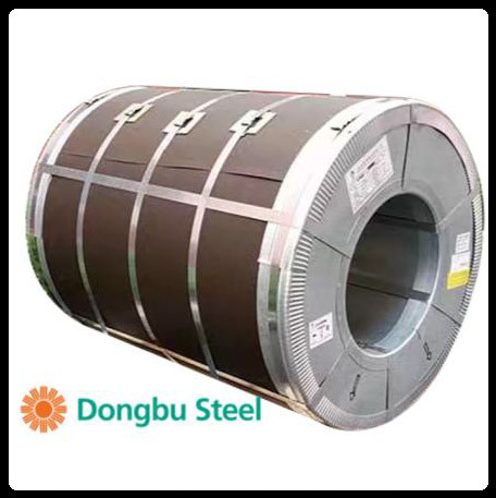 Рулонная сталь "Dongbu Steel" ( Корея ) 0,45мм — гладкий лист с полимерным покрытием RAL 8019