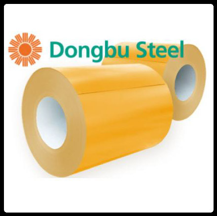 Рулонная сталь "Dongbu Steel" ( Корея ) 0,45мм — гладкий лист с полимерным покрытием RAL 1003