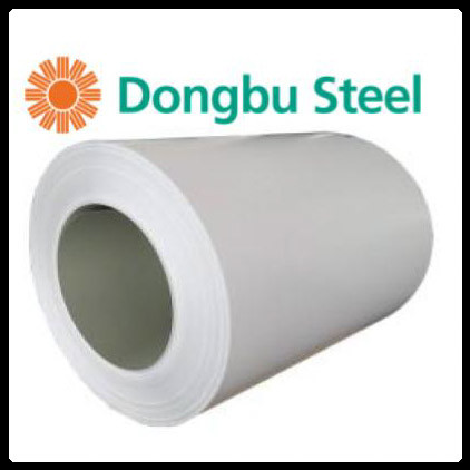 Рулонная сталь "Dongbu Steel" ( Корея ) 0,45мм — гладкий лист с полимерным покрытием RAL 1015