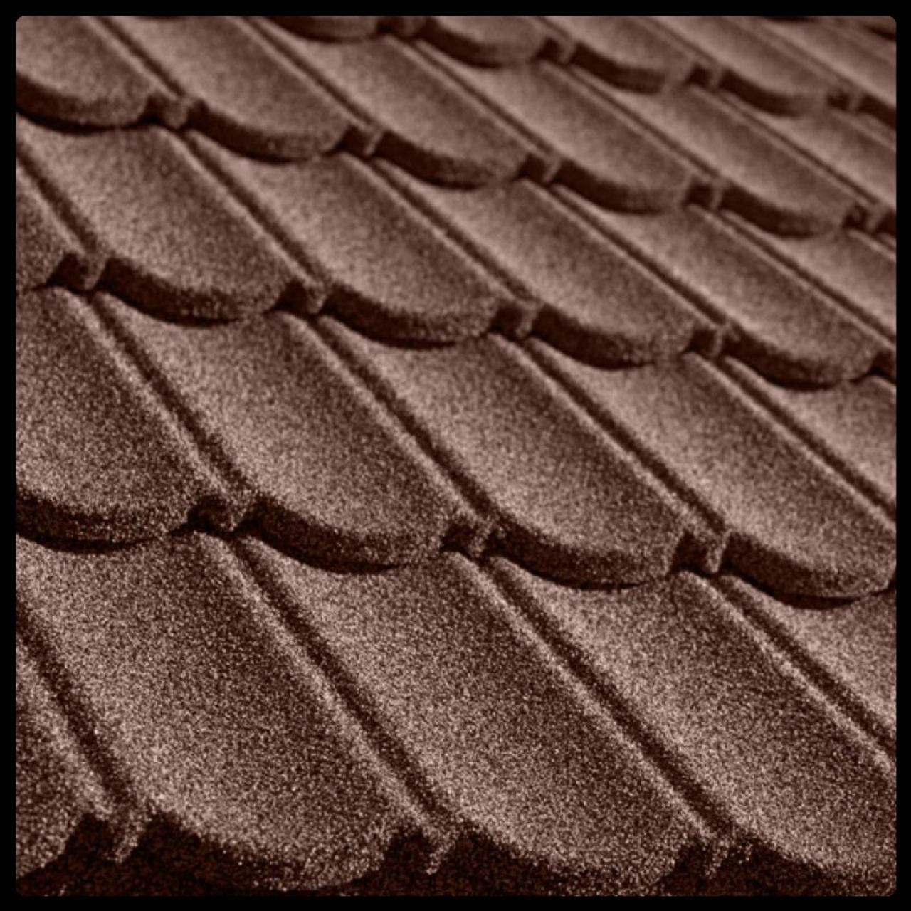 Композитная черепица QUEENTILE Classic → Brown 1 Композитная черепица QUEENTILE Classic → Brown