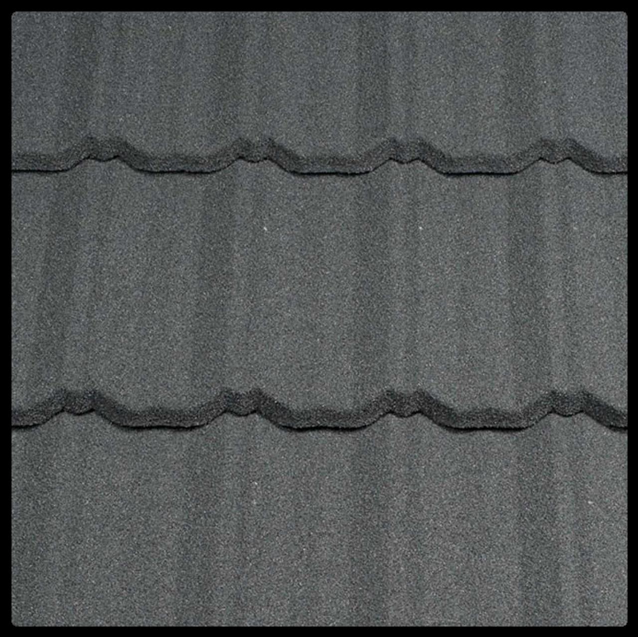Металлочерепица Metrotile classic Charcoal 1 Металлочерепица Metrotile classic Charcoal