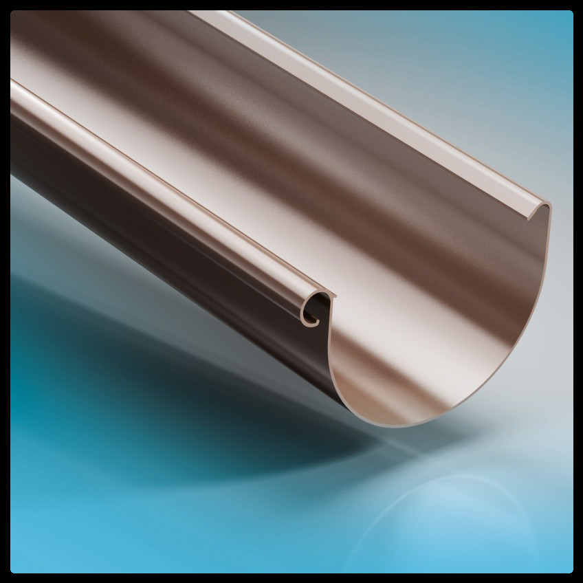 Желоб водосточный ProAqua Ø 125 мм (3 метра) 1 Желоб водосточный ProAqua Ø 125 мм (3 метра)