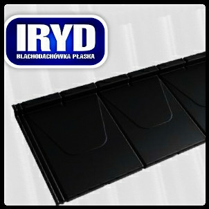 IRYD — Модульная плоская черепица (Purmat) RAL 9005