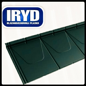 IRYD — Модульная плоская черепица (Purmat) RAL 6005