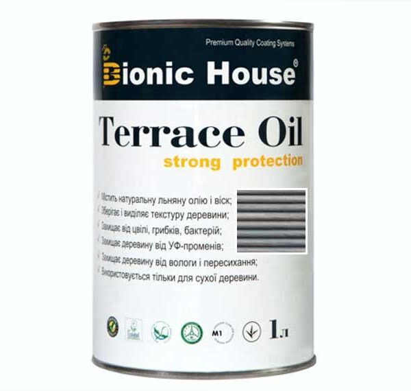 Масло для терасс Bionic-House 1л Серый