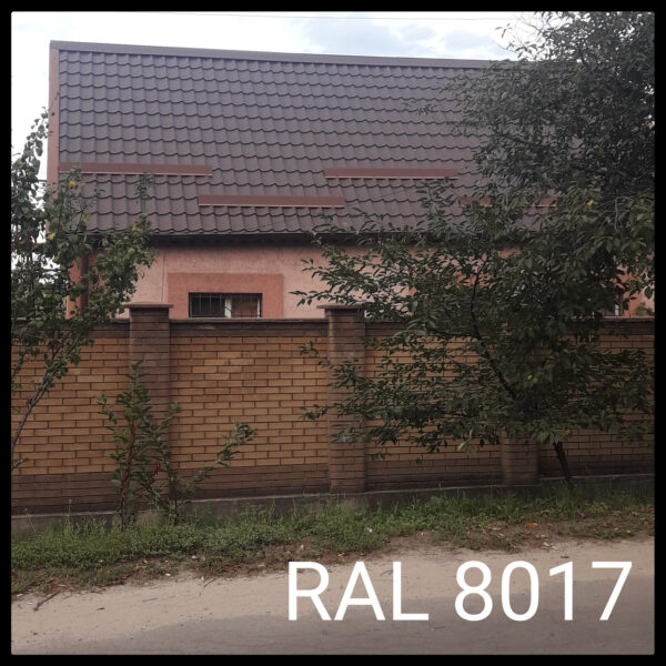 Металлочерепица М 3945 Rannila 8017 коричневая матовая 0,45 мм.