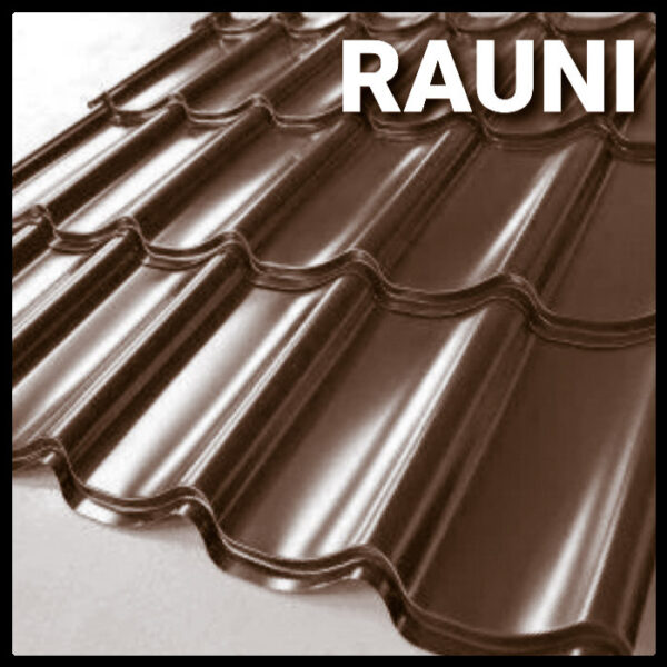 Металлочерепица | RAL 8017 | Rauni Premium 450 мм | PE 0,45 мм | Южная Корея |