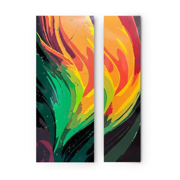 Металлокерамический дизайн-обогреватель UDEN-S "Яскравість" (диптих)