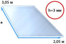 Поликарбонат Polygal монолитный прозрачный 3 мм