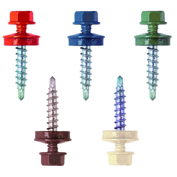 Саморез кровельный RAL 9003 35 мм в дерево / УПК 250 шт