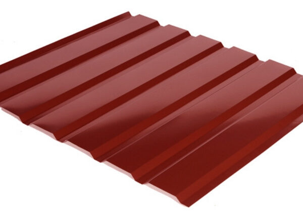 Профнастил С-18 RAL 3011 (красный) PE 0.45 фасад