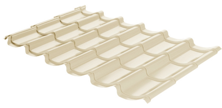 Металлочерепица Rauni RAL 1015 (бежевая) PE 0,45 Mini 1 Металлочерепица Rauni RAL 1015 (бежевая) PE 0,45 Mini