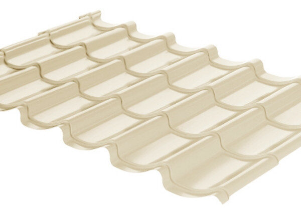 Металлочерепица Rauni RAL 1015 (бежевая) PE 0,45 Mini