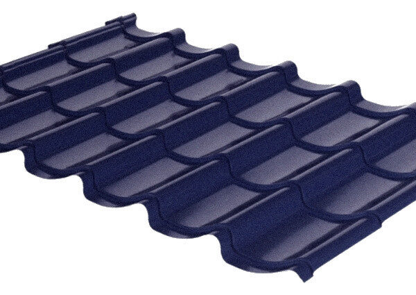 Металлочерепица RAL 7024 (темно-серая) MAT 0,45 Mini Корея