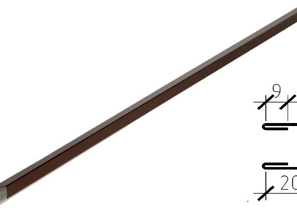 Планка декоративная для С-18 RAL 8017