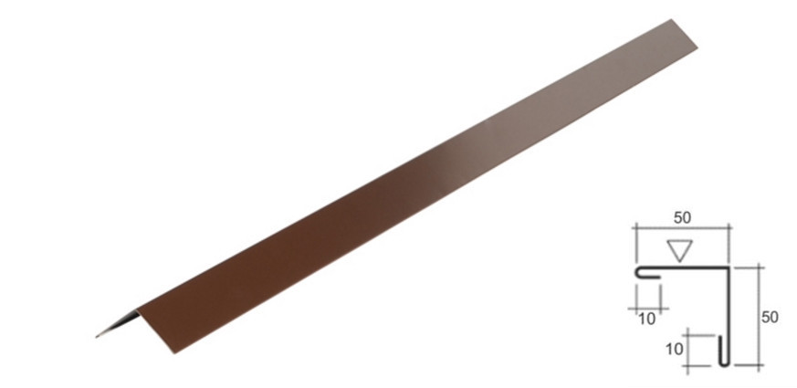 Уголок внешний №2 (50х50) 0.43 мм 1 Уголок внешний №2 (50х50) 0.43 мм