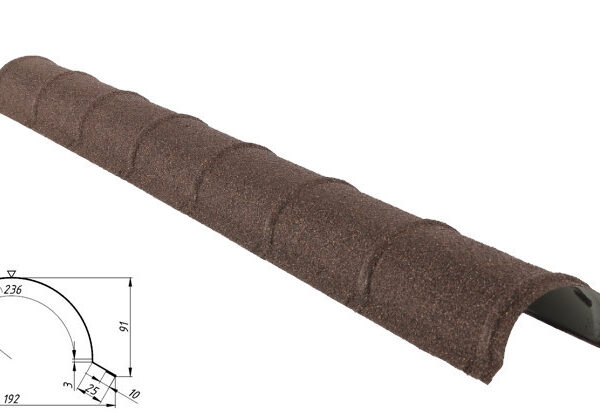 Планка конька круглого Queentile