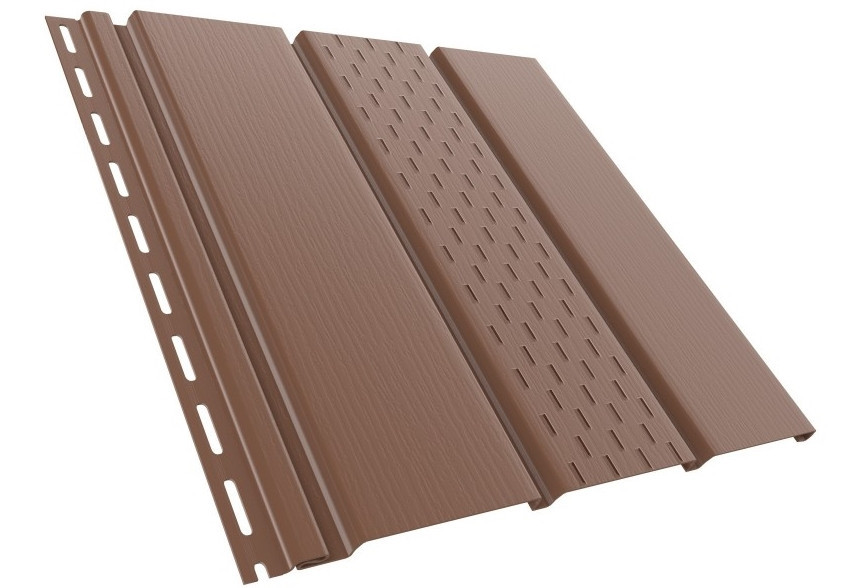 Софит Asko коричневый (панель 3,5 м * 0,305 м) 1 Софит Asko коричневый (панель 3,5 м * 0,305 м)