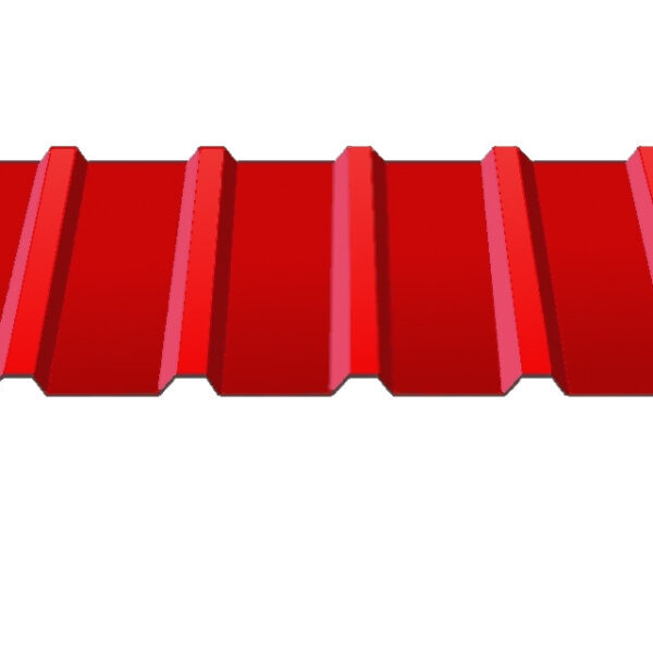 Профнастил кровельный С-18 (цвет 3011 - красный, глянец) металл Китай