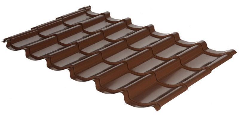 Металлочерепица Rauni Mini (цвет 8017, матовый) Юж.Корея 1 Металлочерепица Rauni Mini (цвет 8017, матовый) Юж.Корея