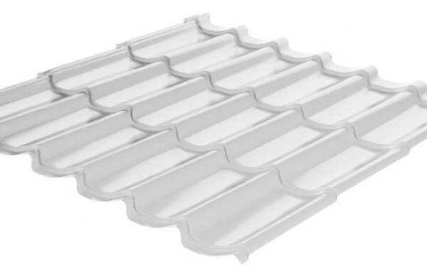 Металлочерепица RAUNI RAL 9003 (белая) PE 0,45 STANDART металл Китай