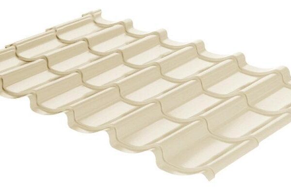 Металлочерепица RAUNI RAL 1015 (бежевая) 0,45 MINI металл Китай