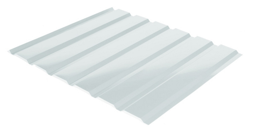 Профнастил фасадный, стеновой С-18 (цвет 9003 - белый, глянец) металл Китай 1 Профнастил фасадный, стеновой С-18 (цвет 9003 - белый, глянец) металл Китай