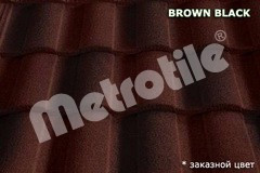 Композитная черепица Metrotile (роман) Brown-black Запорожье