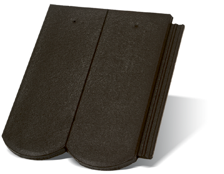 Цементно-песчаная черепица Рундо (цвет Мокка) TERRAN