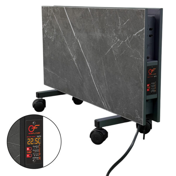 Двохстороння керамічна панель на роликах FLYME 500PG темний камінь