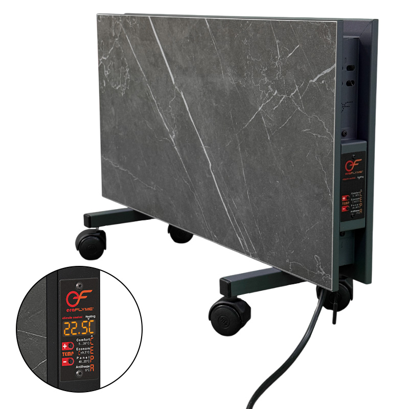 Двохстороння керамічна панель на роликах FLYME 500PG темний камінь 1 Двохстороння керамічна панель на роликах FLYME 500PG темний камінь