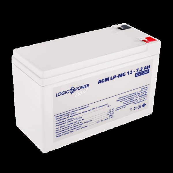 Аккумулятор мультигелевый LP-MG 12V - 7.2 Ah Silver