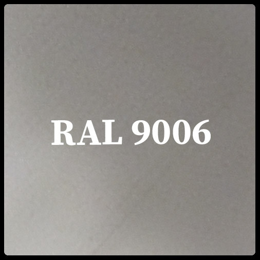 Гладкий лист POLYSTEEL - 0,45 мм / 1250 мм / PE / RAL 9006 металлик
