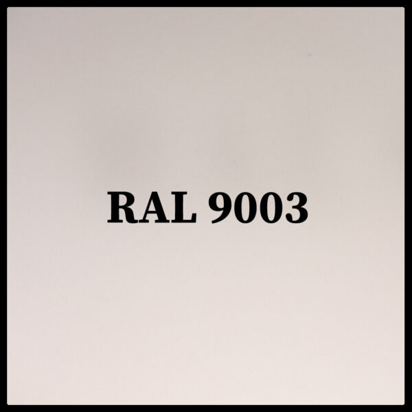 Гладкий лист POLYSTEEL - 0,45 мм / 1250 мм / PE / RAL 9003 снежно белый